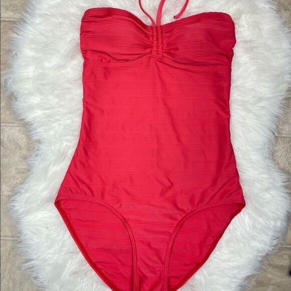 Ocean Club | One Piece halter bathing suit 8.0 (12 UK)  fuchsia / pink - Picture 1 of 6